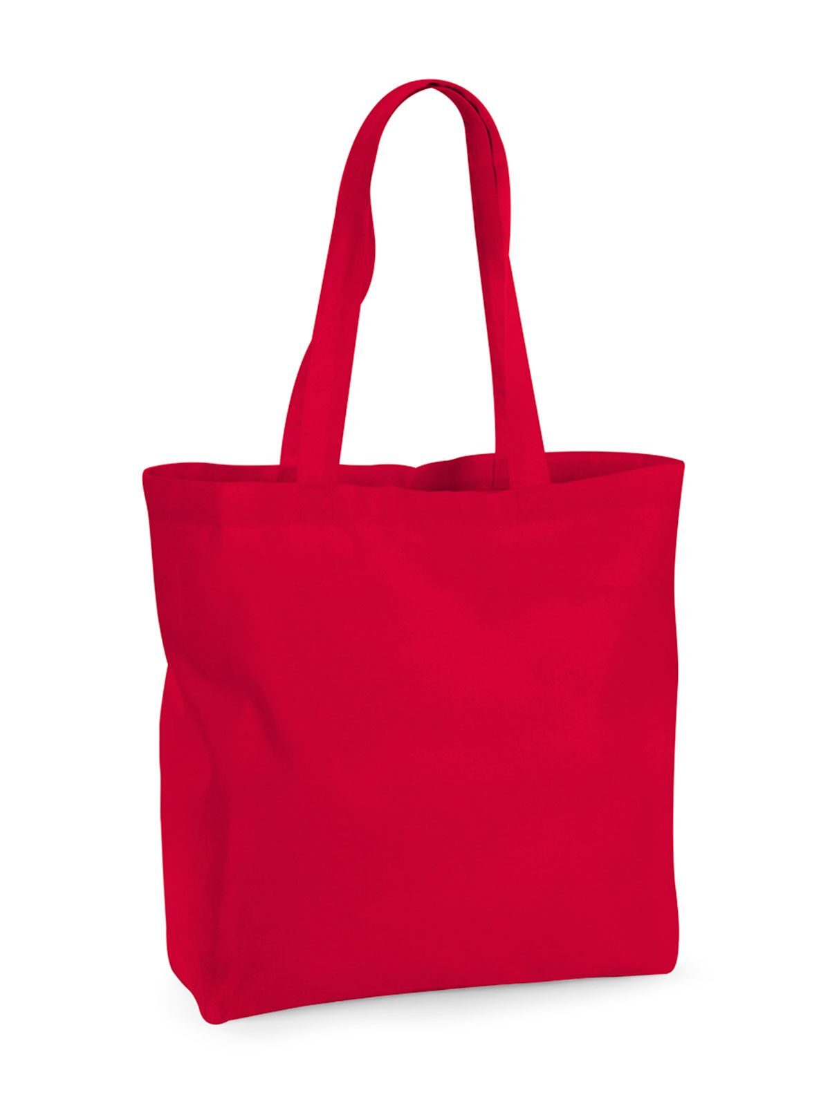 Bolso maxi de algodón orgánico de primera calidad - CSR - Rojo clásico