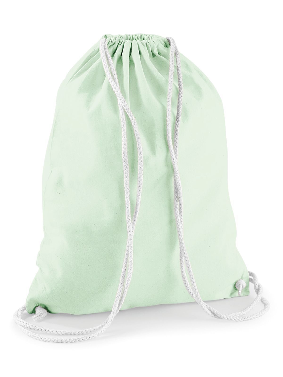 Gimnasio de algodón - 563 - Menta Pastel-Blanco