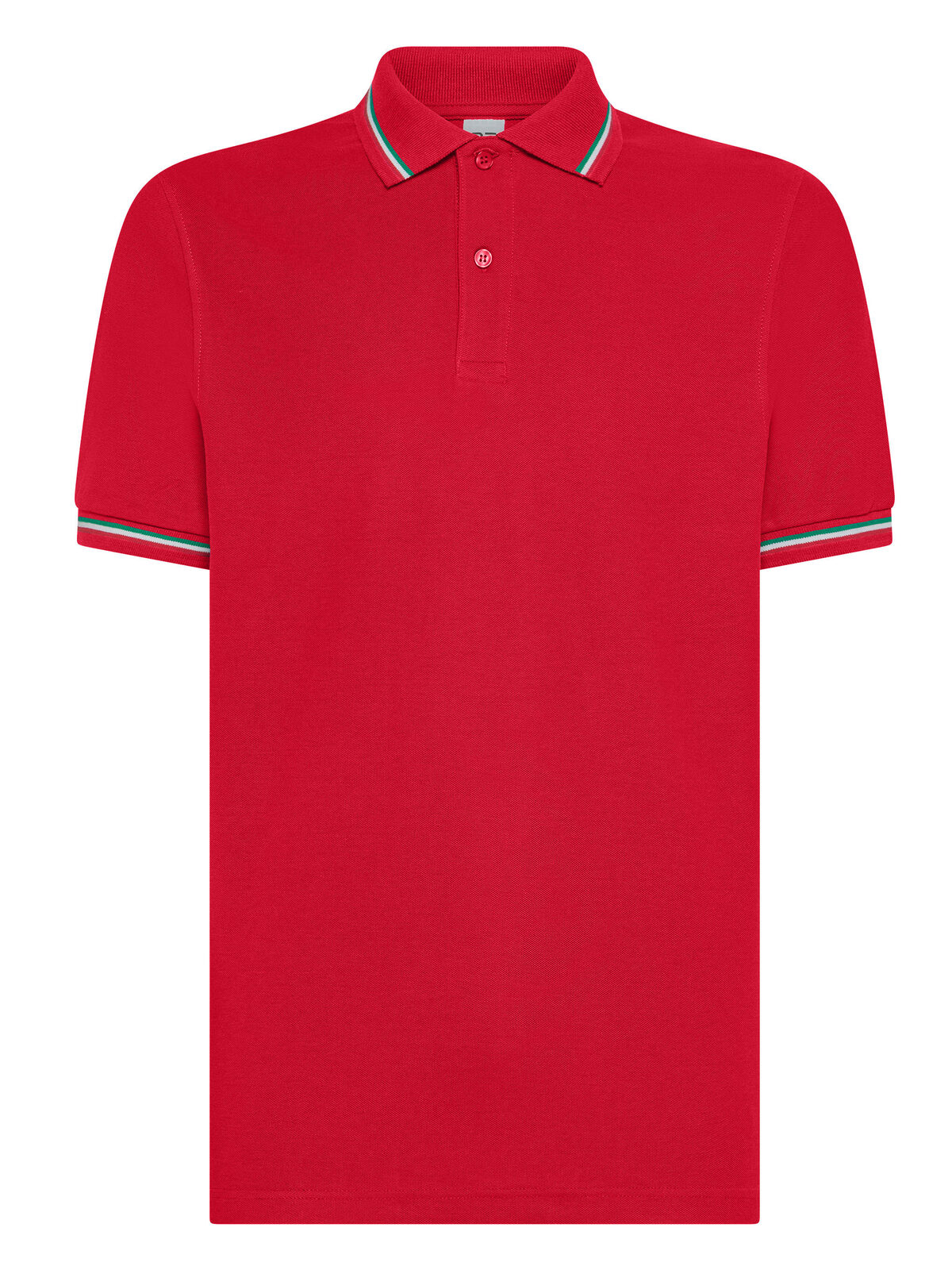 Polo tricolor Italia - RD - Rojo