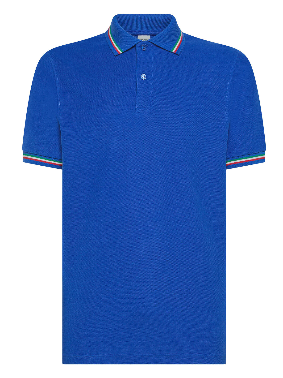 Polo tricolor Italia - RB - Azul real