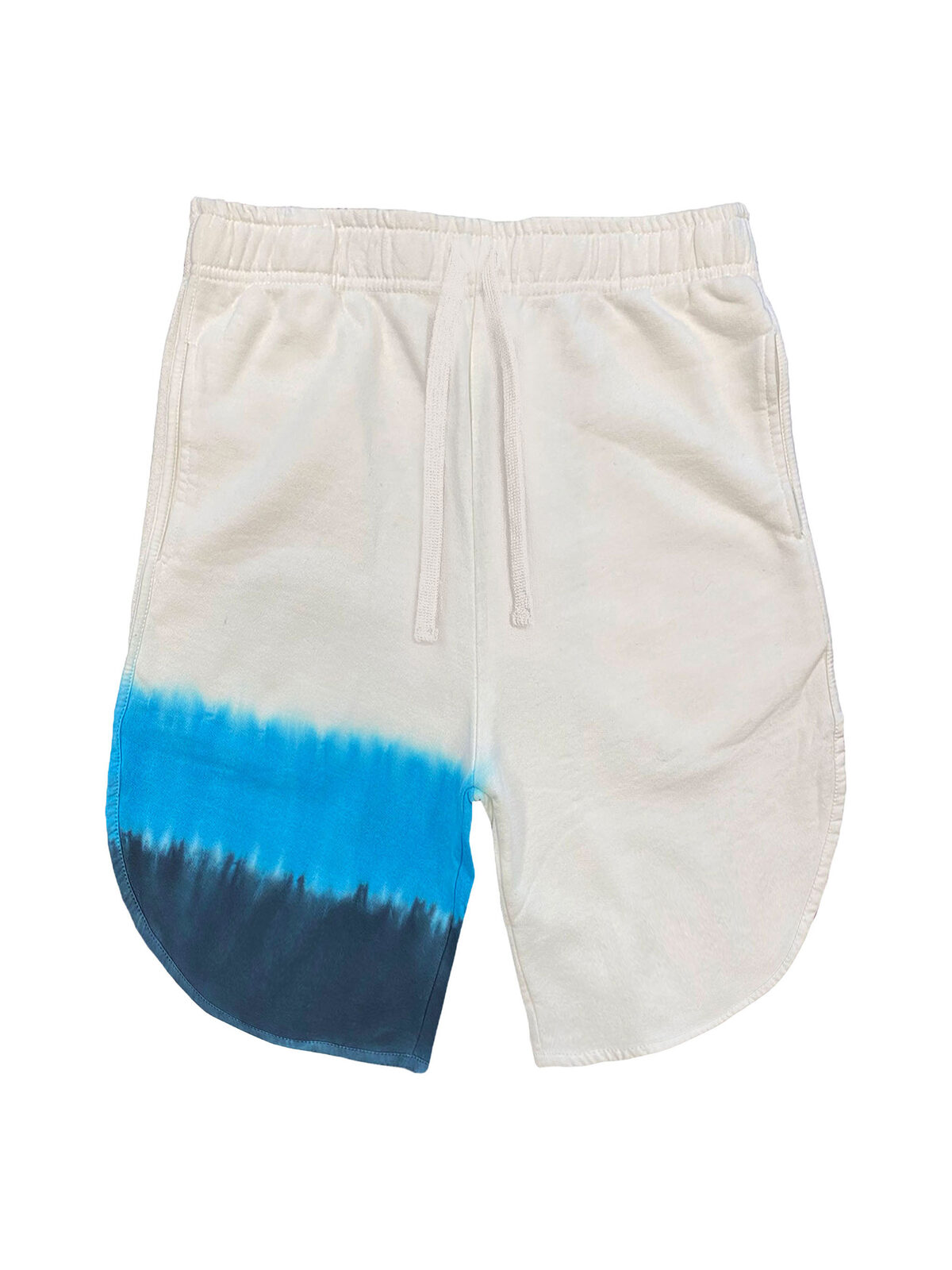 Pantalones cortos sin género - Rosarito - TDST1 - Rayas de tinte de colores azules