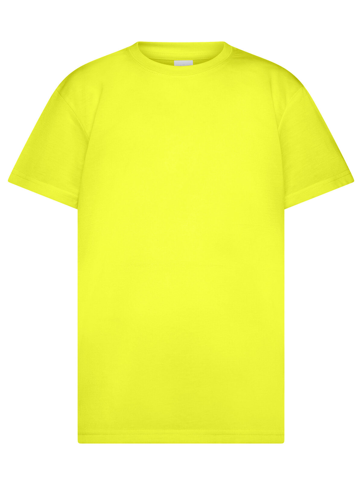 Camiseta de algodón suave para niños - YEFL - AMARILLO FLUORESCENTE