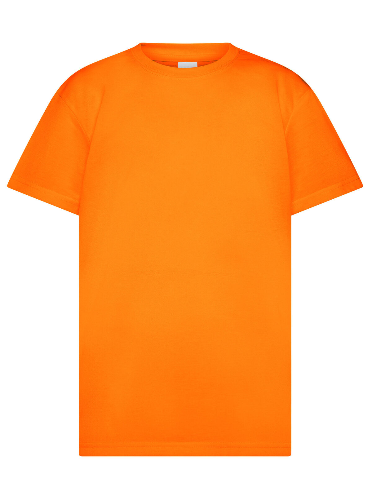 Camiseta de algodón suave para niños - ORFL - NARANJA FLUORESCENTE