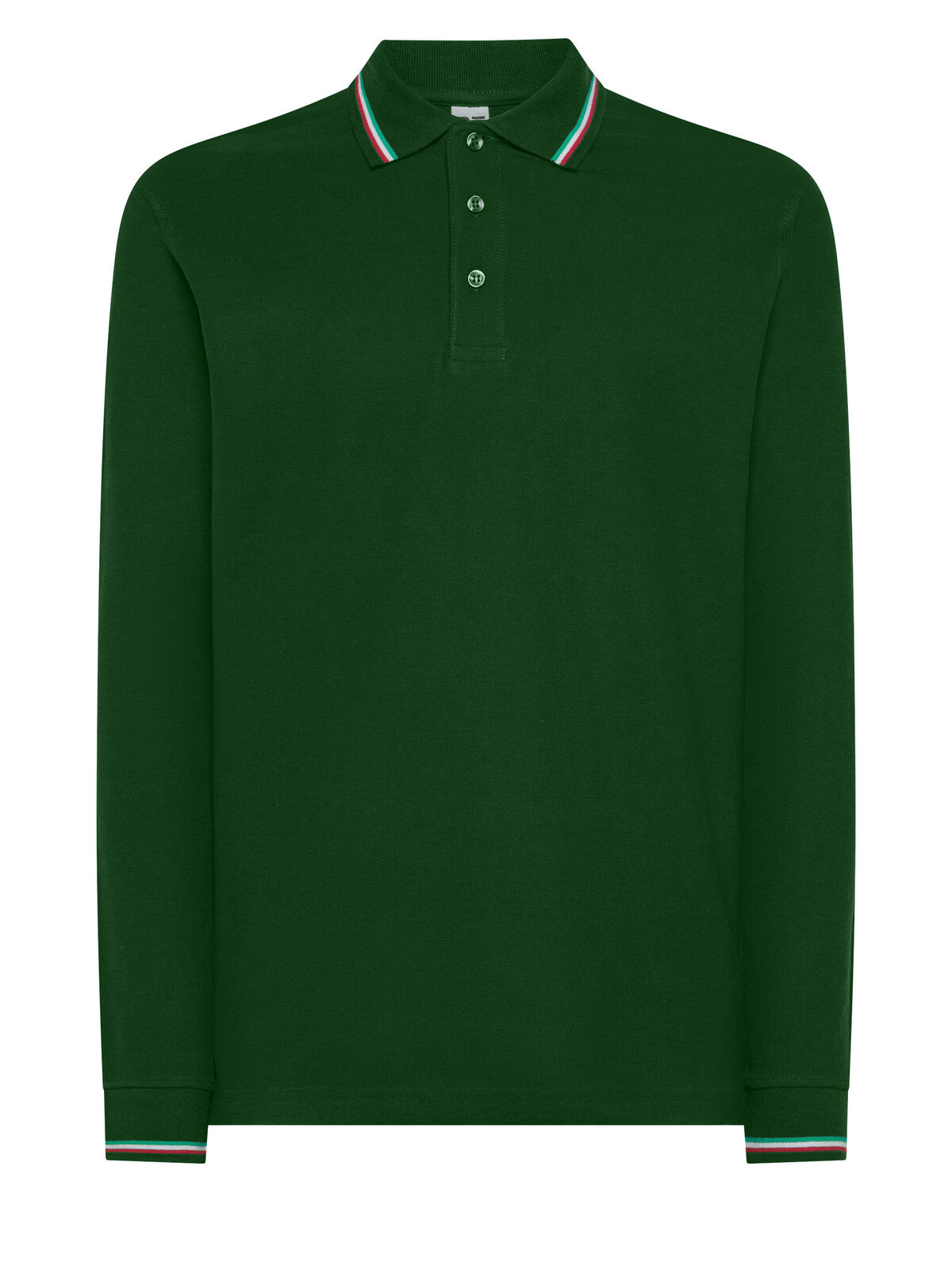 Polo de manga larga de Italia - FG - Verde Bosque