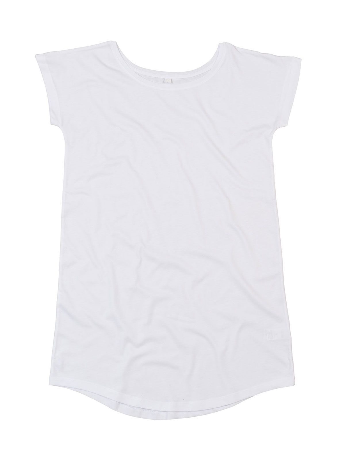 Vestido tipo camiseta holgado para mujer - WH - Blanco