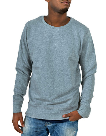 Sudadera de cuello redondo para hombre - 15M Gris melange