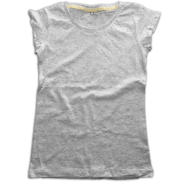 Camiseta para niña - 1KW - blanco melange
