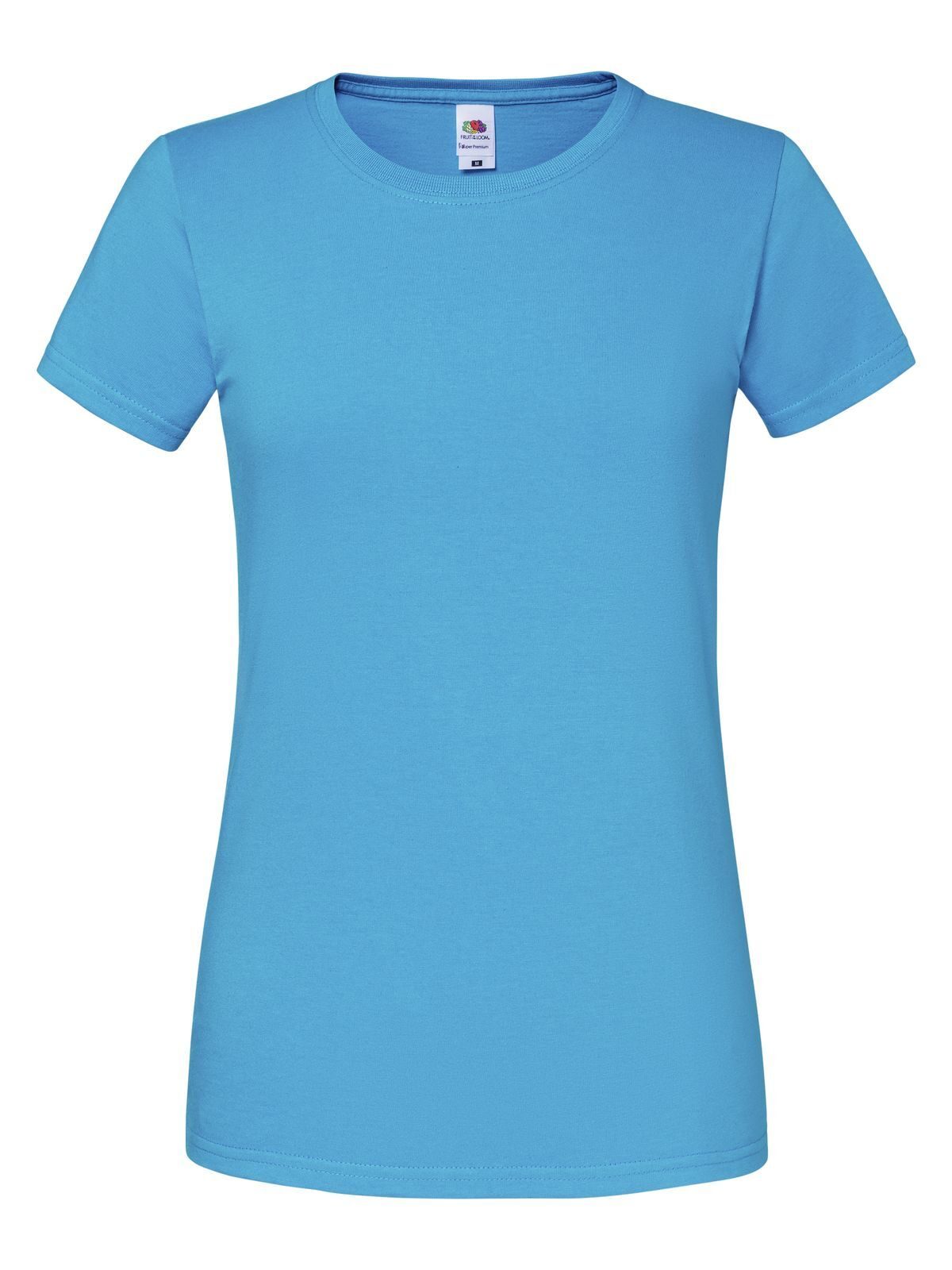 Camiseta icónica de mujer 195 Ringspun - ZU - Azul celeste