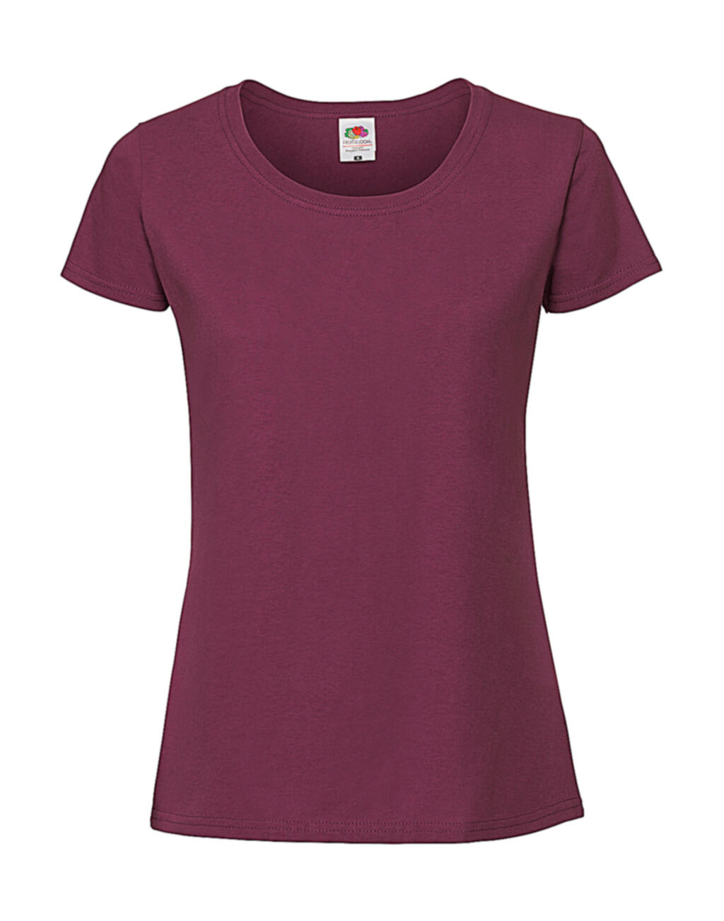 Camiseta icónica de mujer 195 Ringspun - 41 - Burdeos