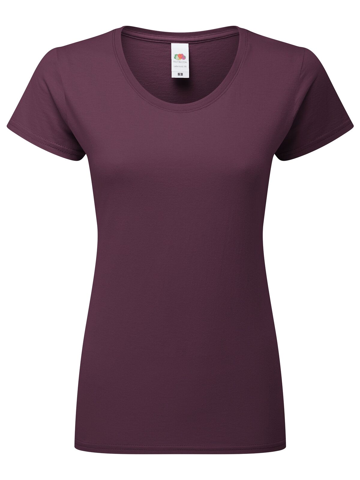 Camiseta icónica de mujer 195 Ringspun - DP - Ciruela oscura