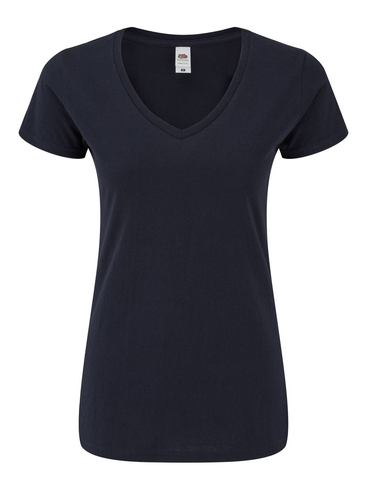 Camiseta icónica de cuello en V para mujer de 150 g/m² - AZ - Azul Medianoche