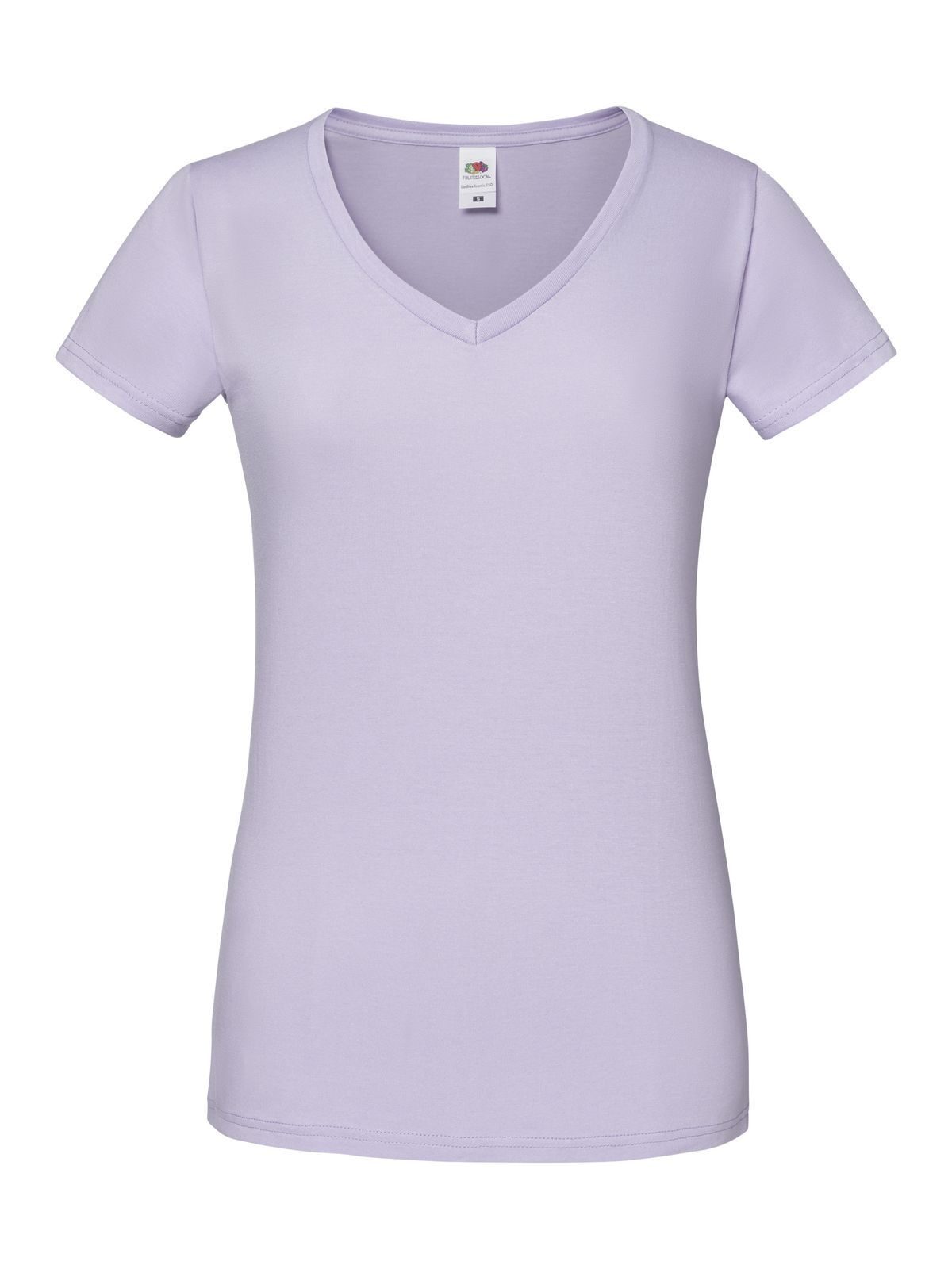 Camiseta icónica de cuello en V para mujer de 150 g/m² - SL - Lavanda suave