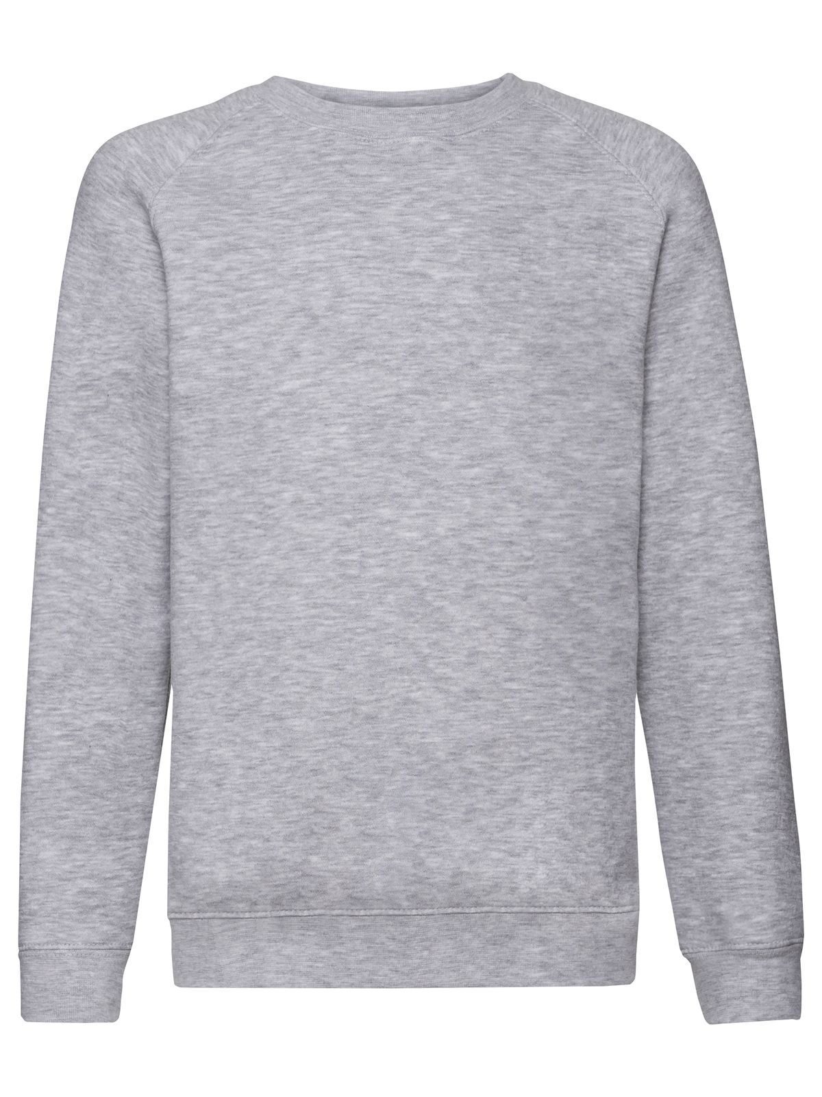 Sudadera raglán premium para niños - 94 - Gris melange
