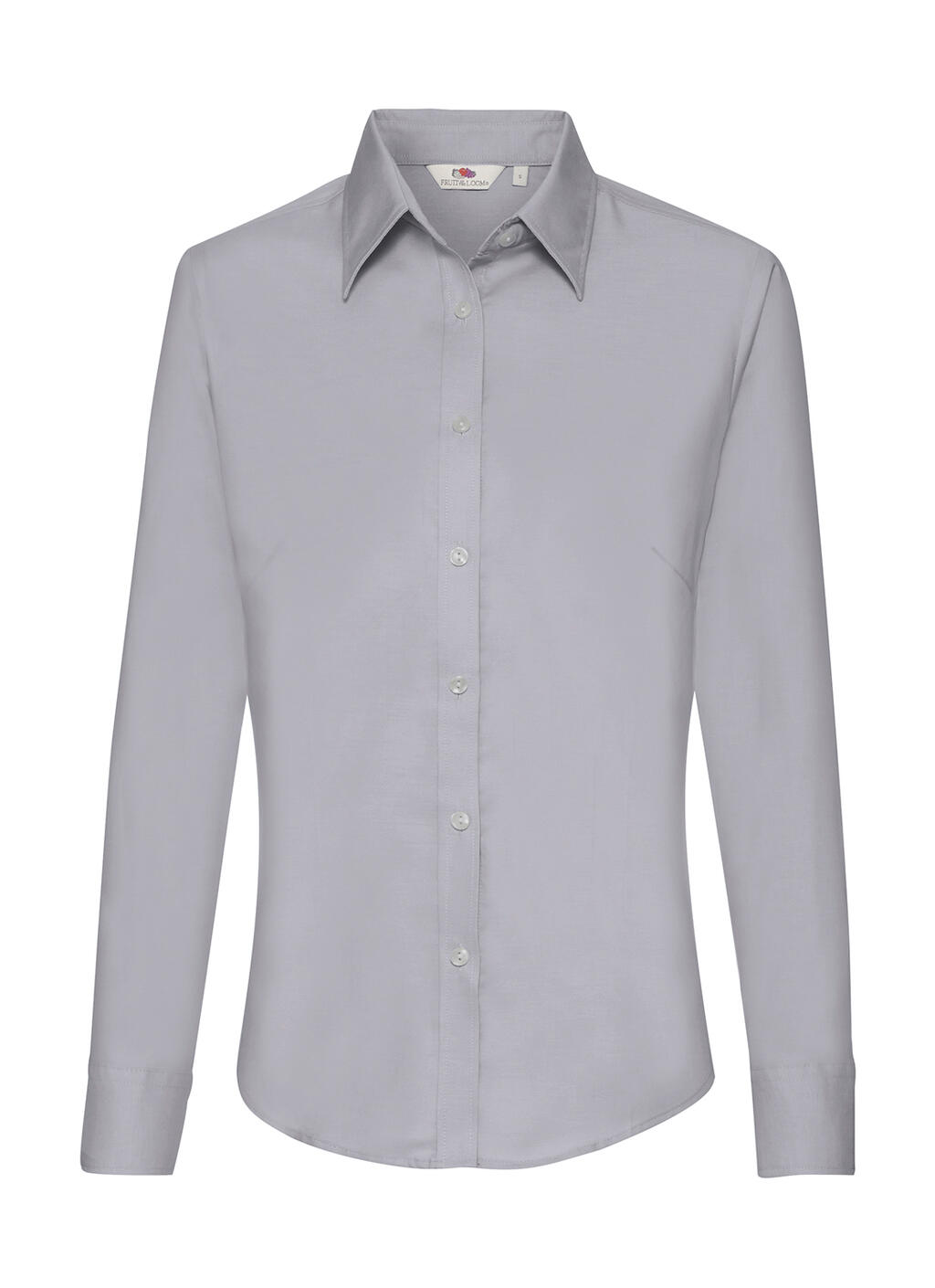 Camisa Oxford de manga larga para mujer - 114 - Gris Oxford
