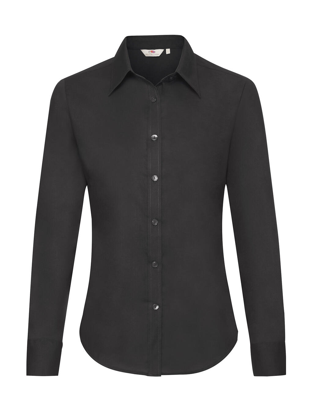 Camisa Oxford de manga larga para mujer - 36 - Negro
