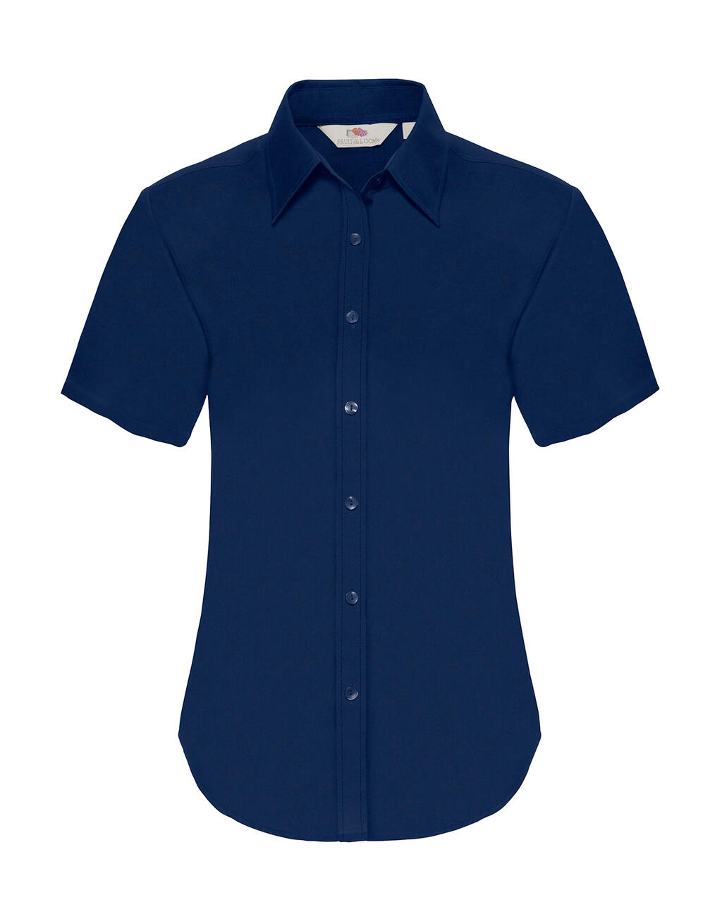 Camisa Oxford de manga corta para mujer