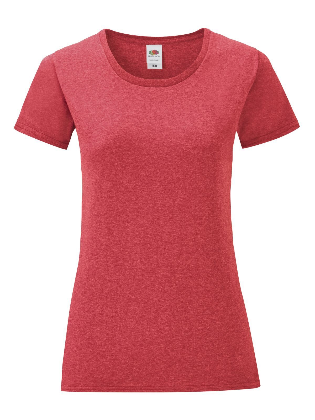 Camiseta icónica para mujer - VH - Rojo jaspeado vintage