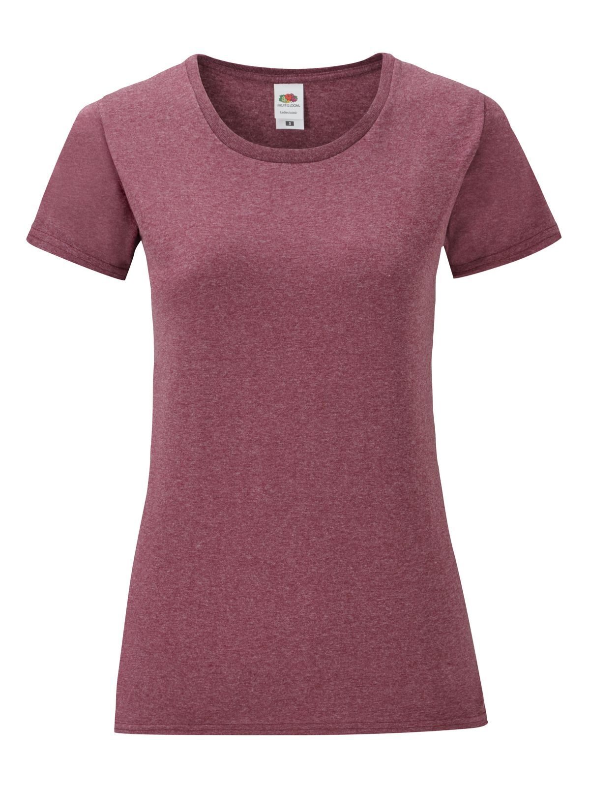 Camiseta icónica para mujer - Heather Burgundy