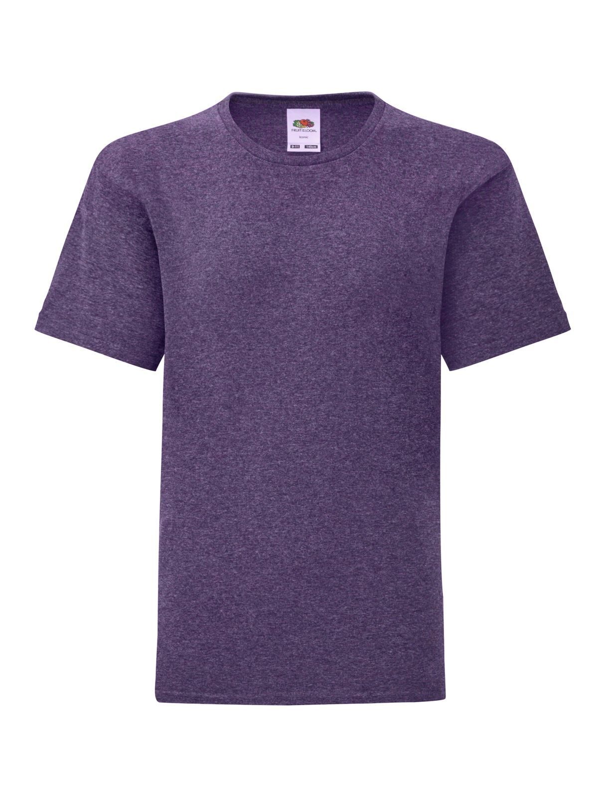 Camiseta icónica para niños - Morado jaspeado