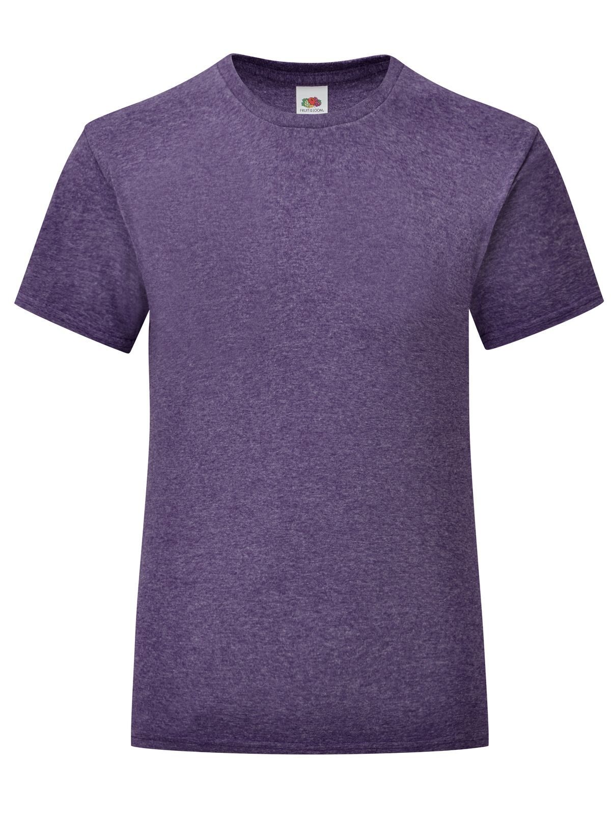 Camiseta icónica para niñas - Morado jaspeado