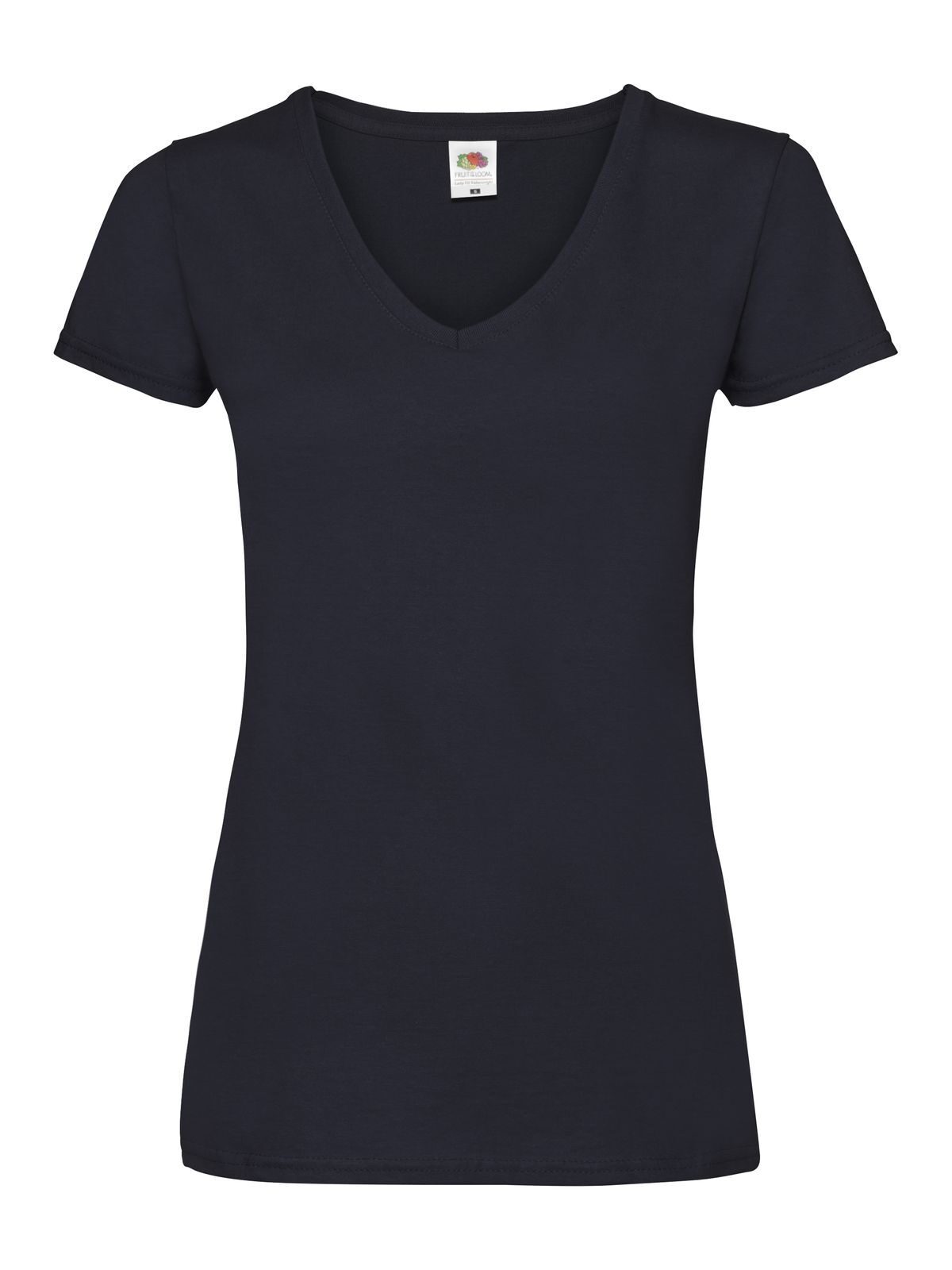 Camiseta de cuello en V Valueweight para mujer - AZ - Azul Medianoche