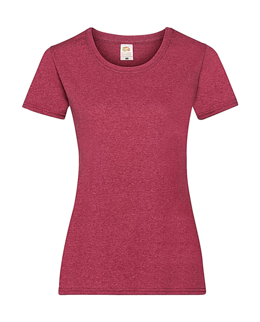 Camiseta Valueweight para mujer - VH - Rojo jaspeado vintage