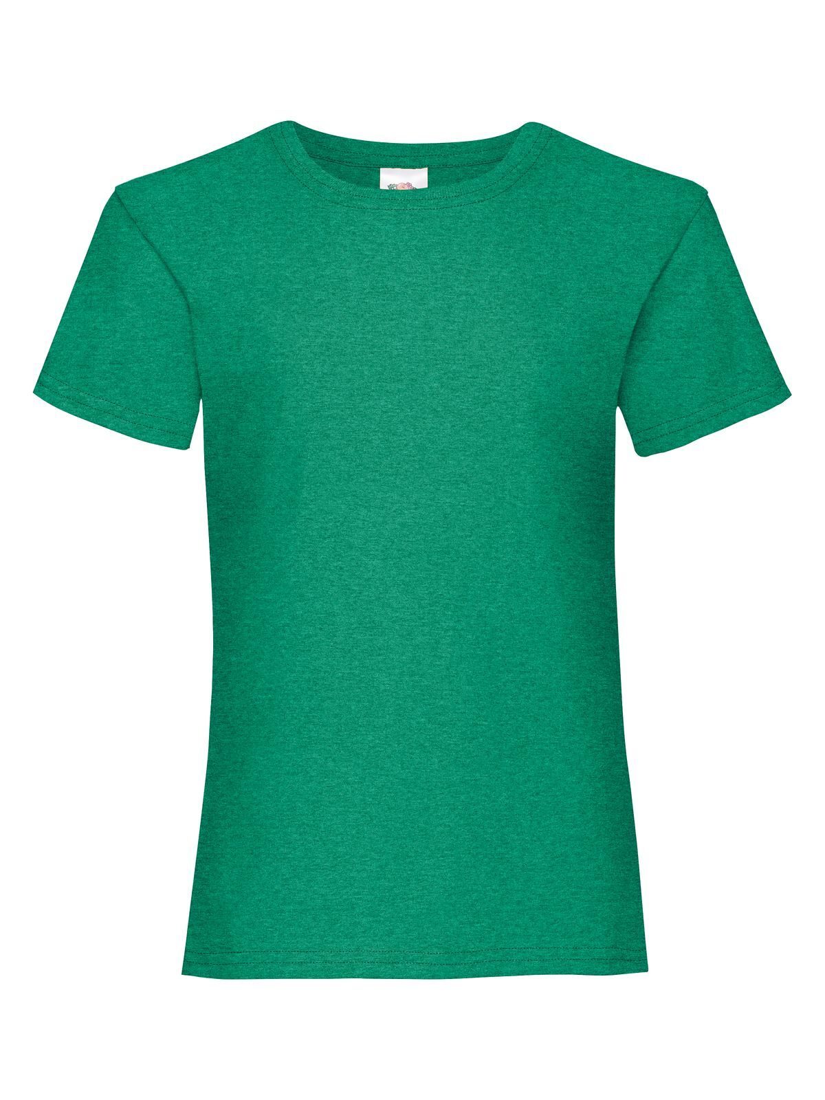 Camiseta Valueweight para niñas - RX - Verde jaspeado retro