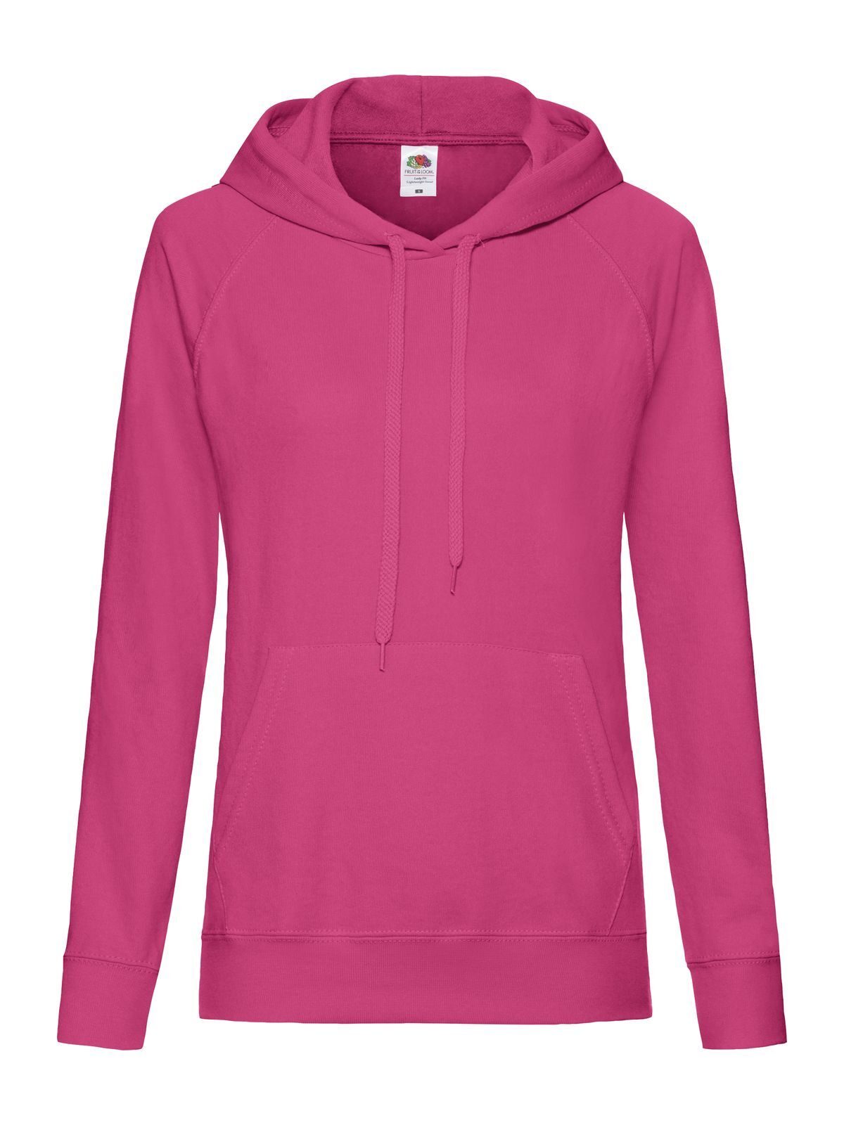 Sudadera ligera con capucha para mujer - Fucsia