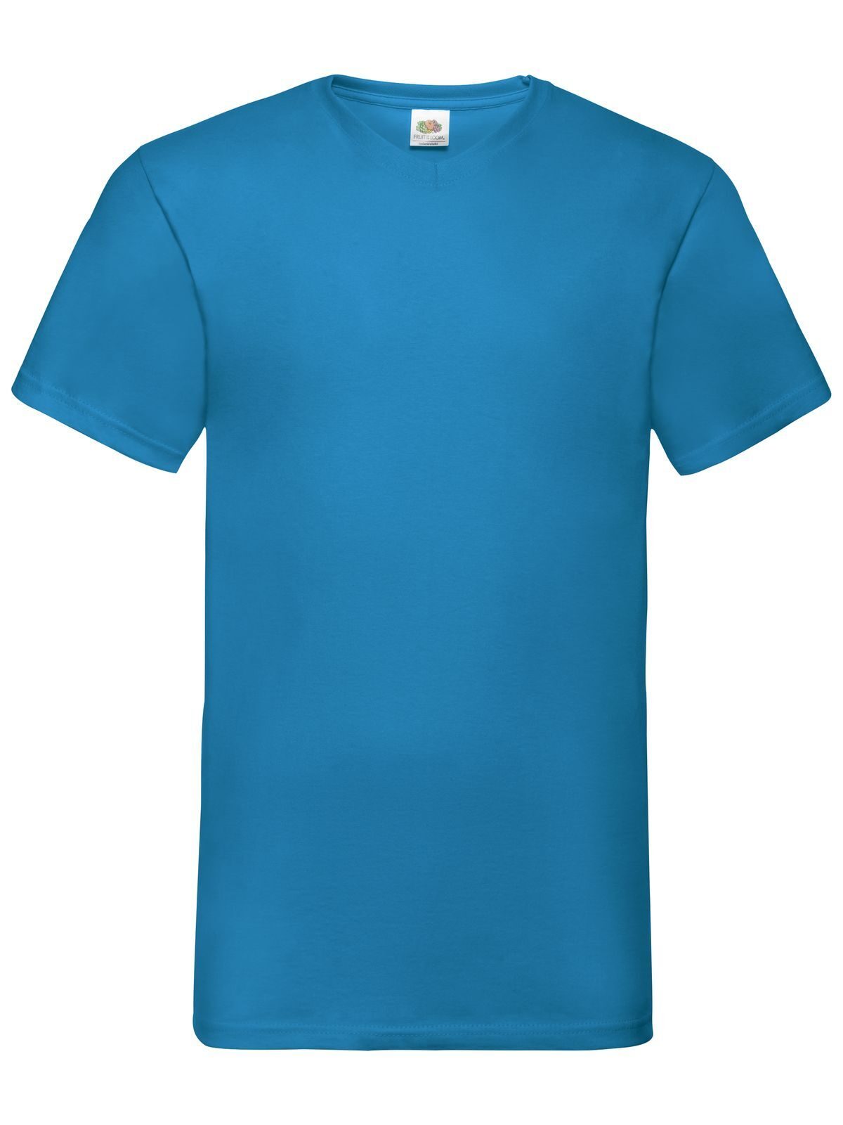 Camiseta Valueweight con cuello en V - Azul celeste