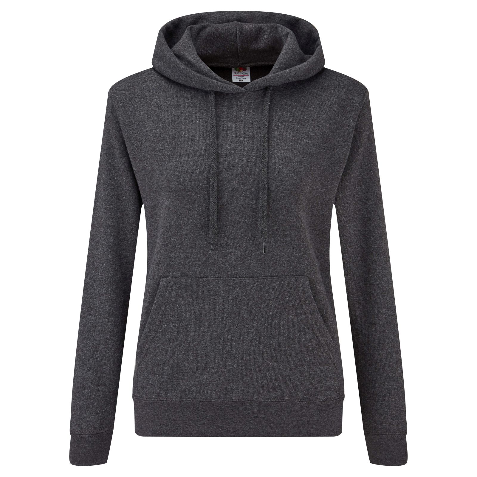 Sudadera clásica con capucha para mujer - HD - Gris melange oscuro