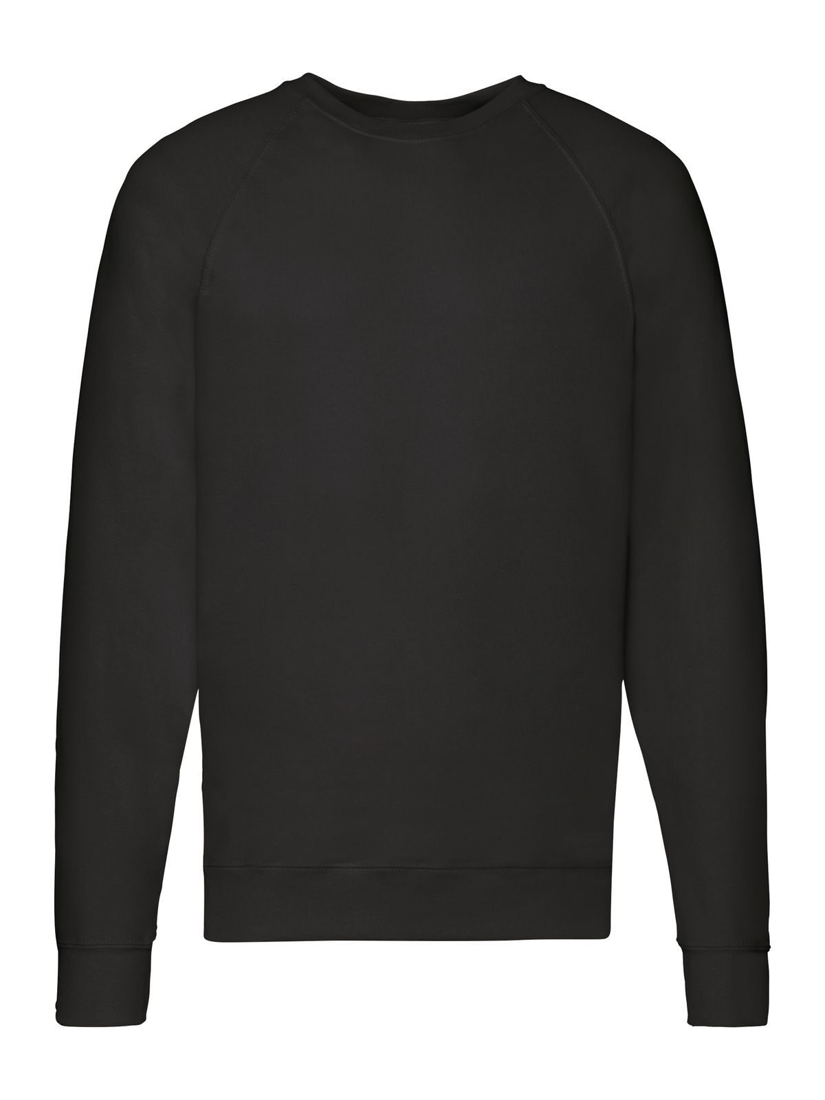 Sudadera raglán ligera - 36 - Negro