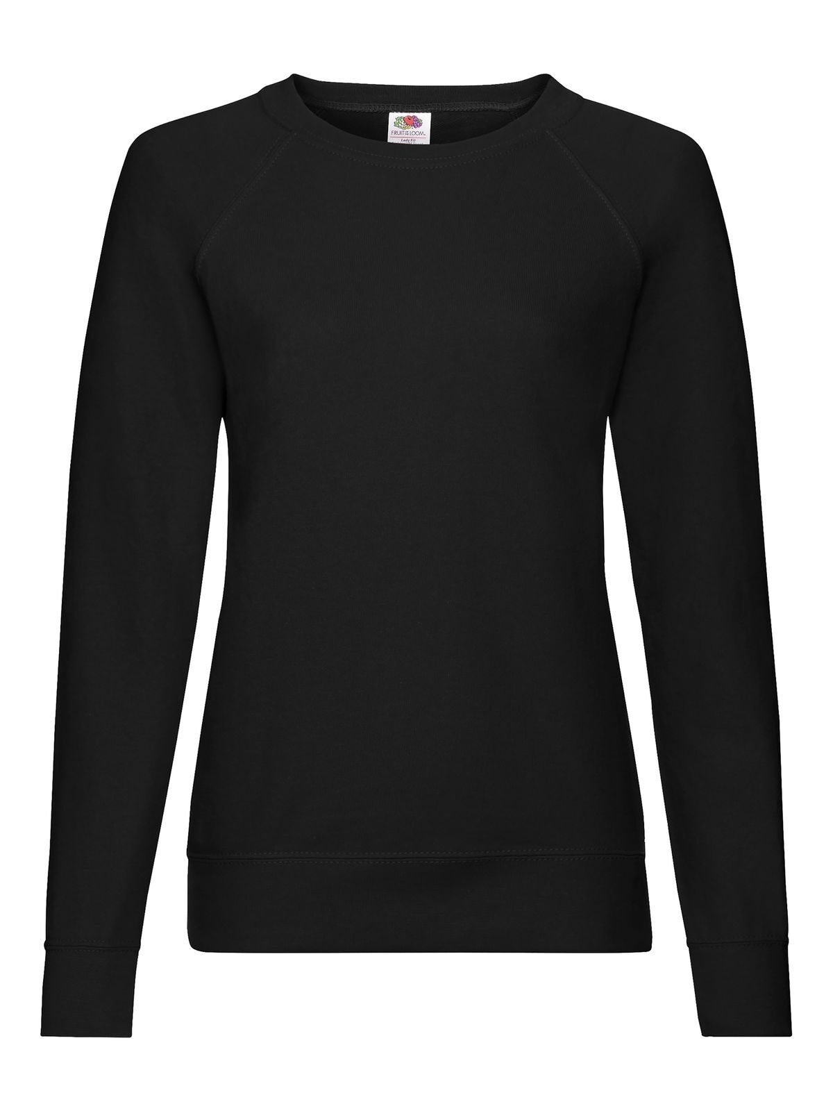 Sudadera raglán ligera para mujer - 36 - Negro
