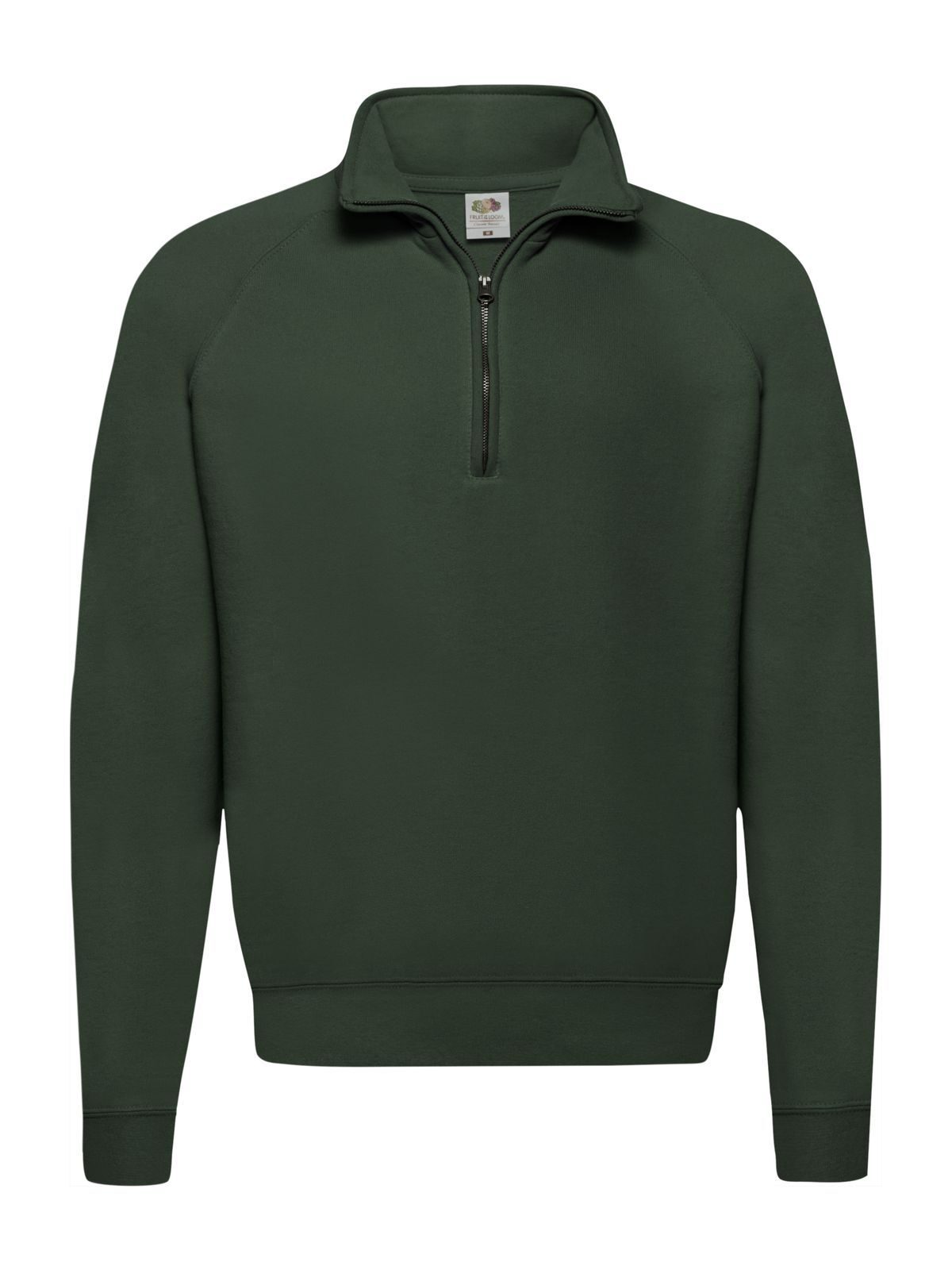 Sudadera clásica con cuello de cremallera - 38 - Verde botella