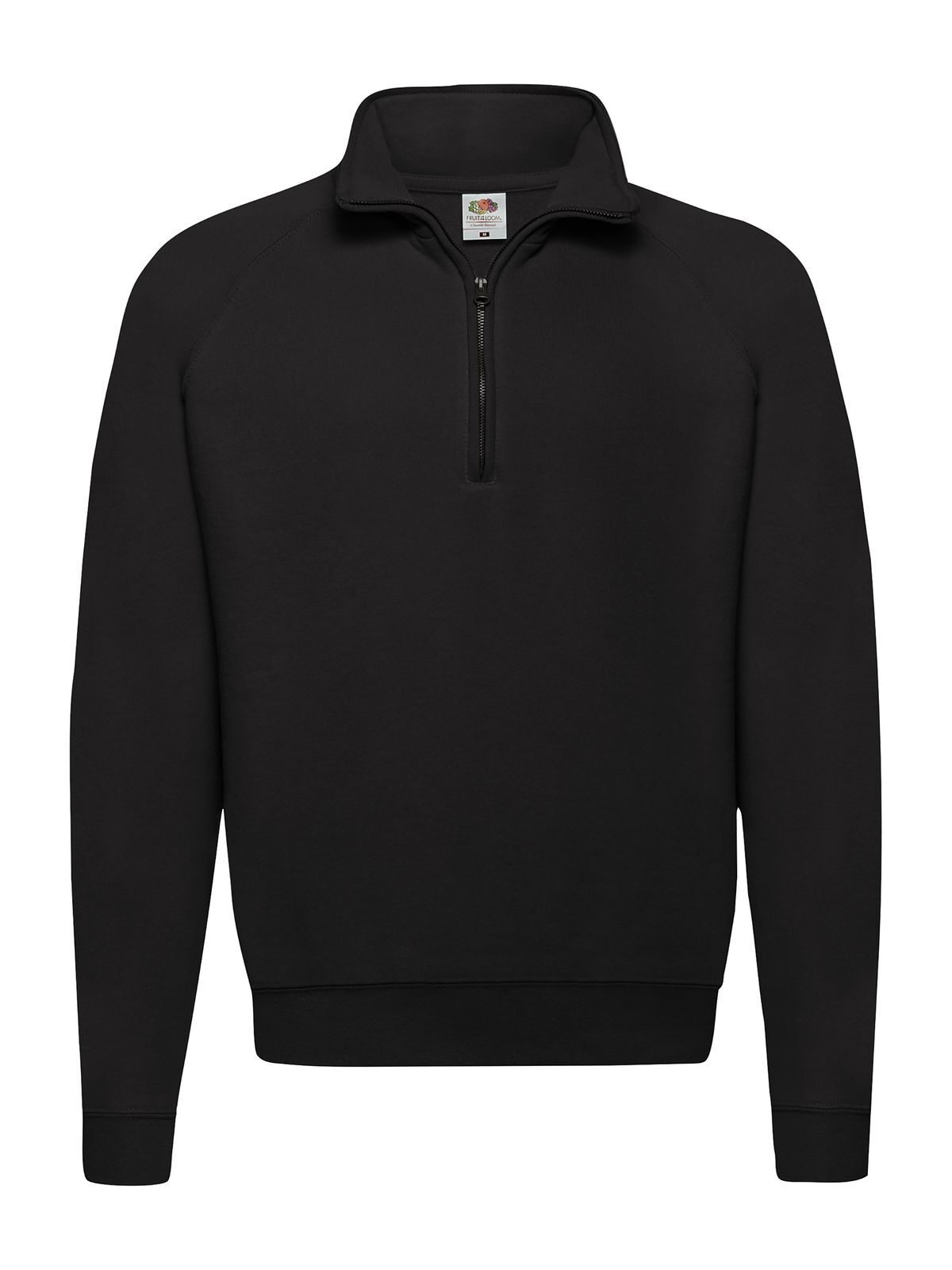 Sudadera clásica con cuello de cremallera - 36 - Negro