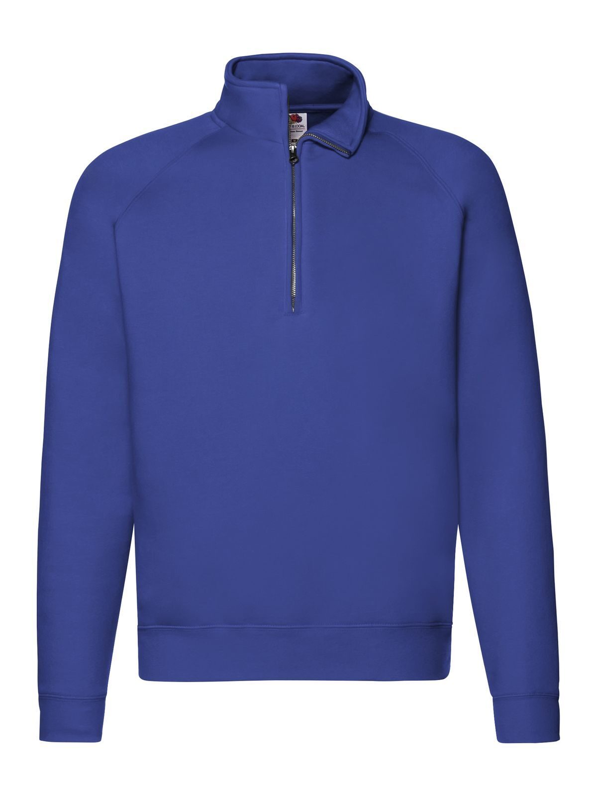 Sudadera raglán con cuello de cremallera premium - 51 Azul Real