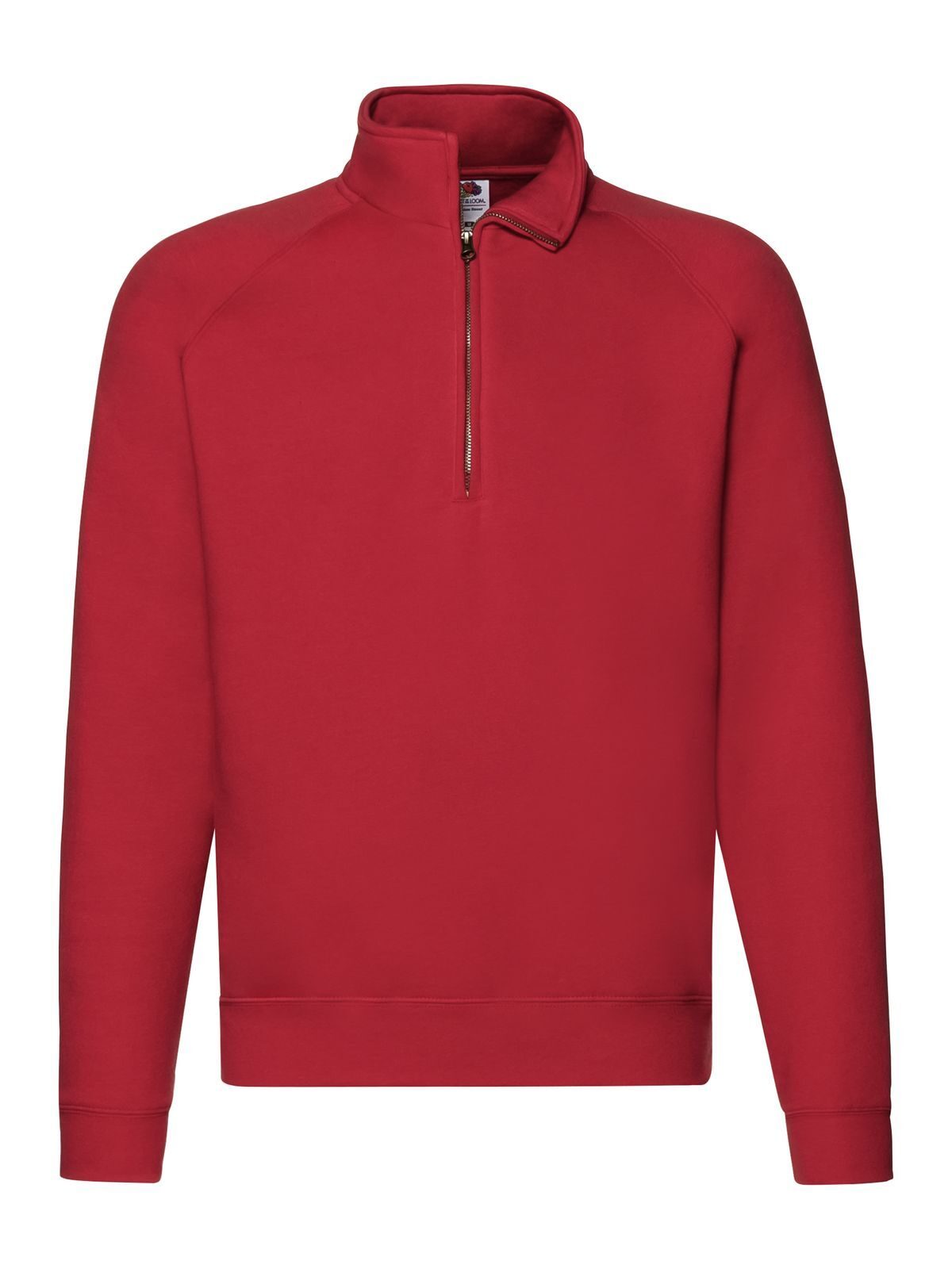 Sudadera raglán con cuello de cremallera premium - 40 - Rojo
