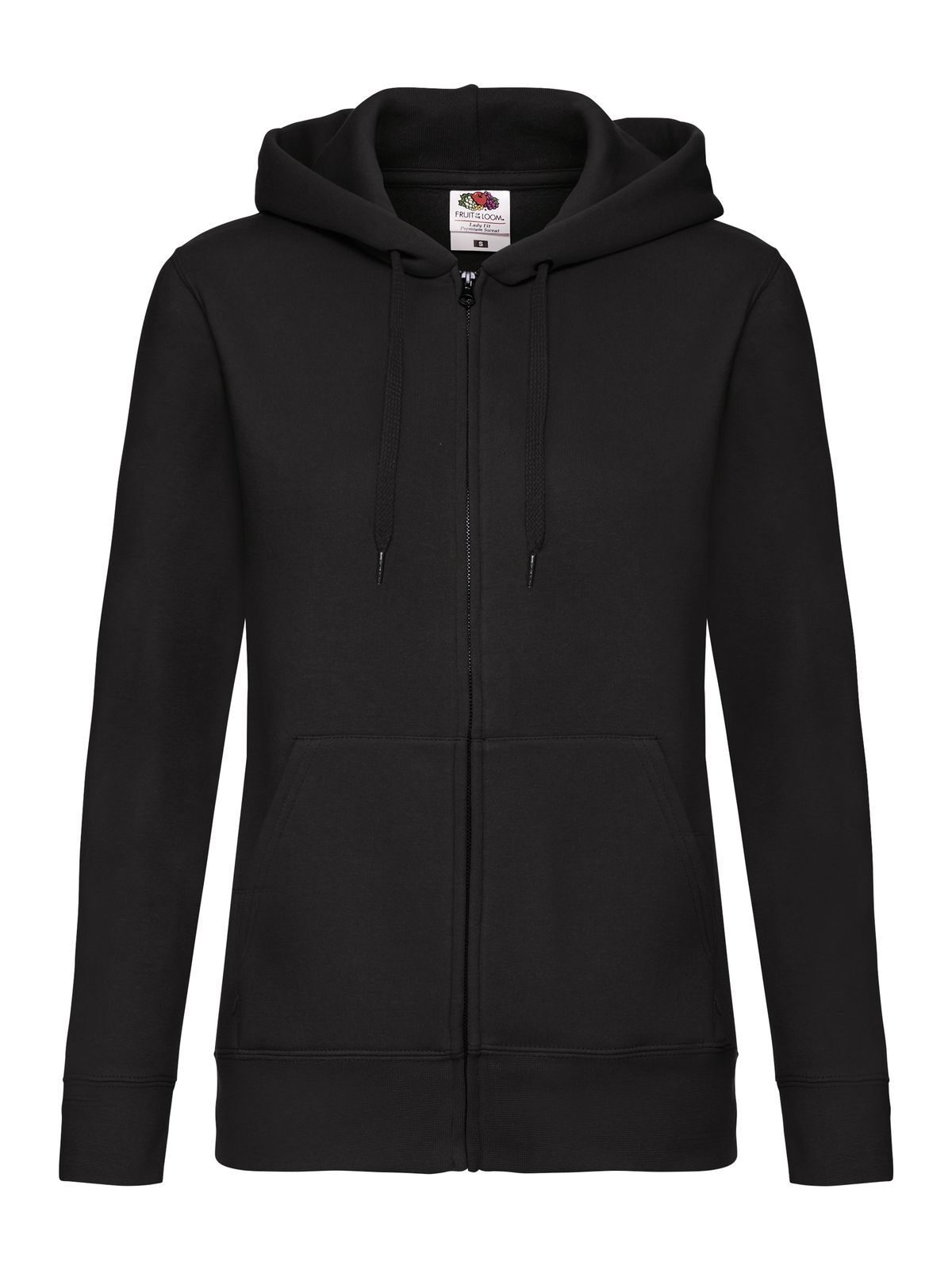 Chaqueta deportiva con capucha premium para mujer - 36 - Negro
