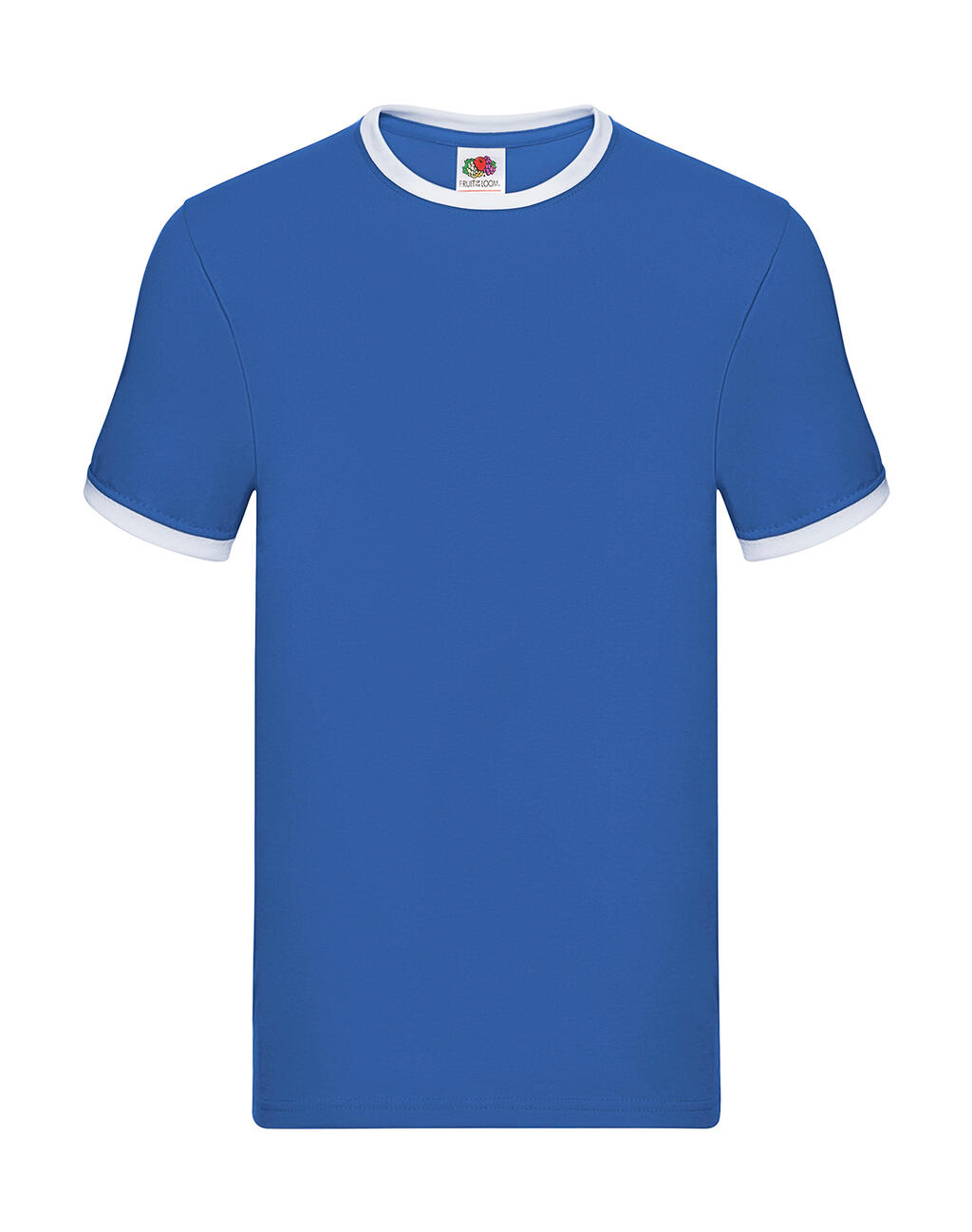 Camiseta con ribete - Azul real/Blanco