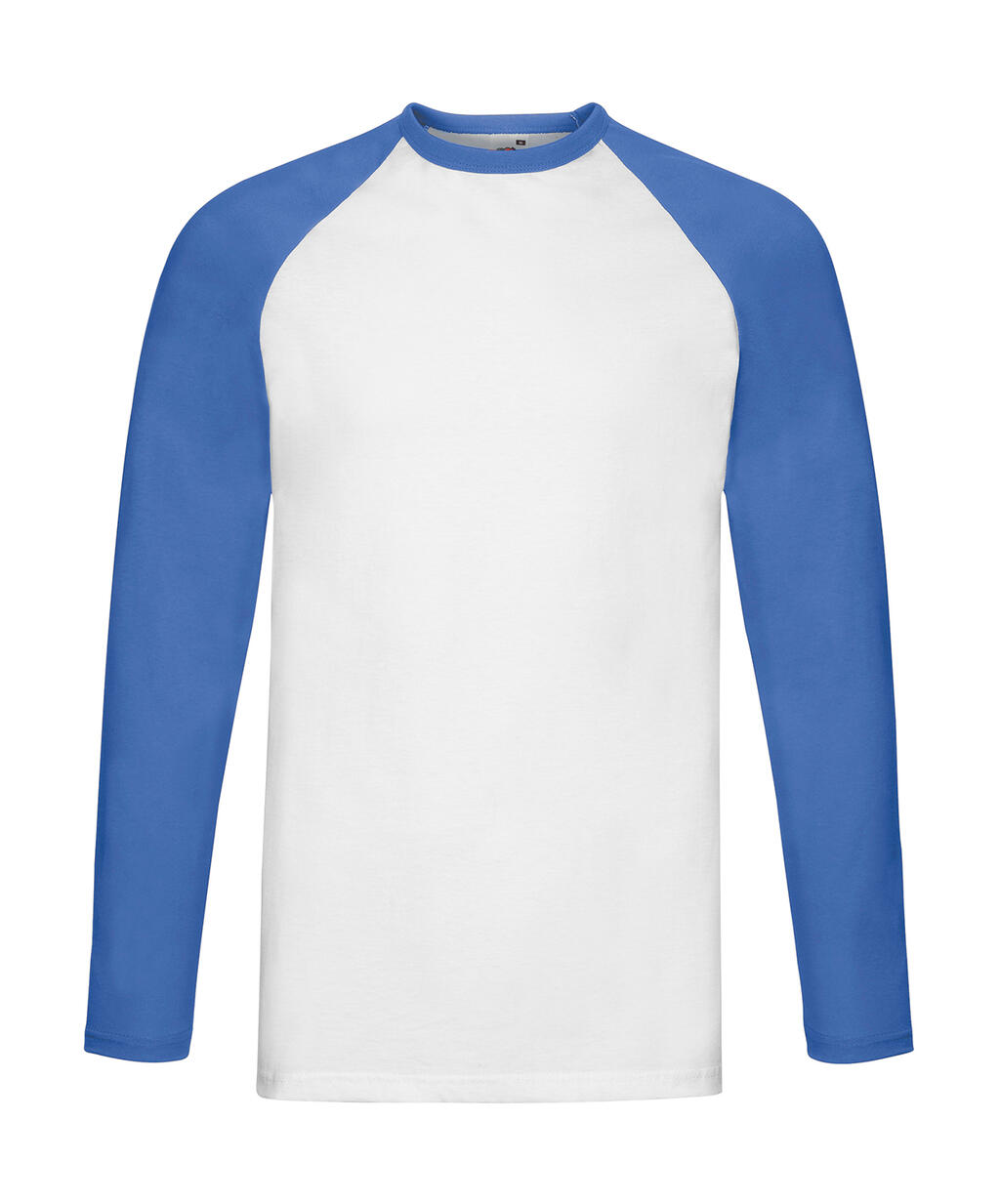 Camiseta de béisbol de manga larga - Blanco/Azul real