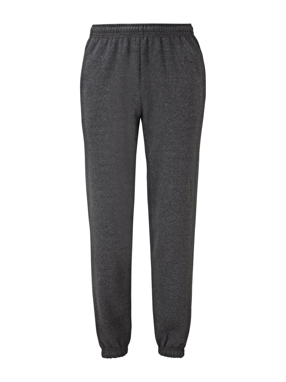 Pantalones deportivos clásicos con puños elásticos - HD - Gris melange oscuro