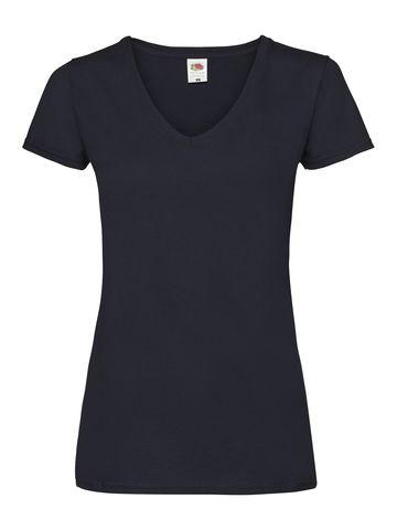 Camiseta de mujer Valueweight con cuello en V - AZ - Azul Medianoche