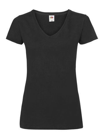Camiseta de mujer Valueweight con cuello en V - 36 - Negro