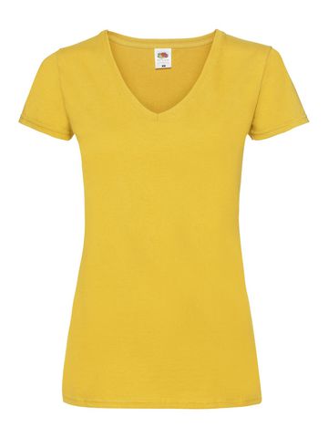 Camiseta de mujer Valueweight con cuello en V - 34 - Girasol