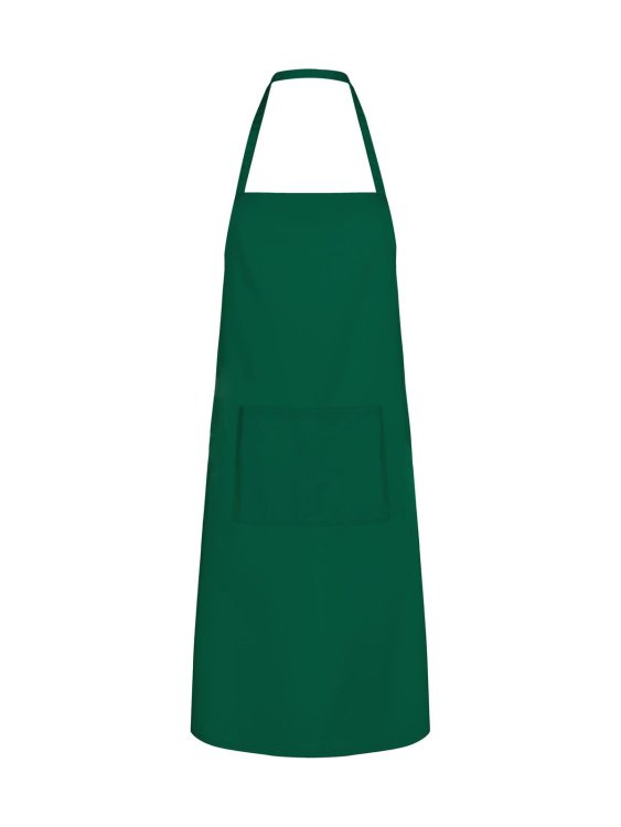 Delantal básico con bolsillo - BG - Verde Botella