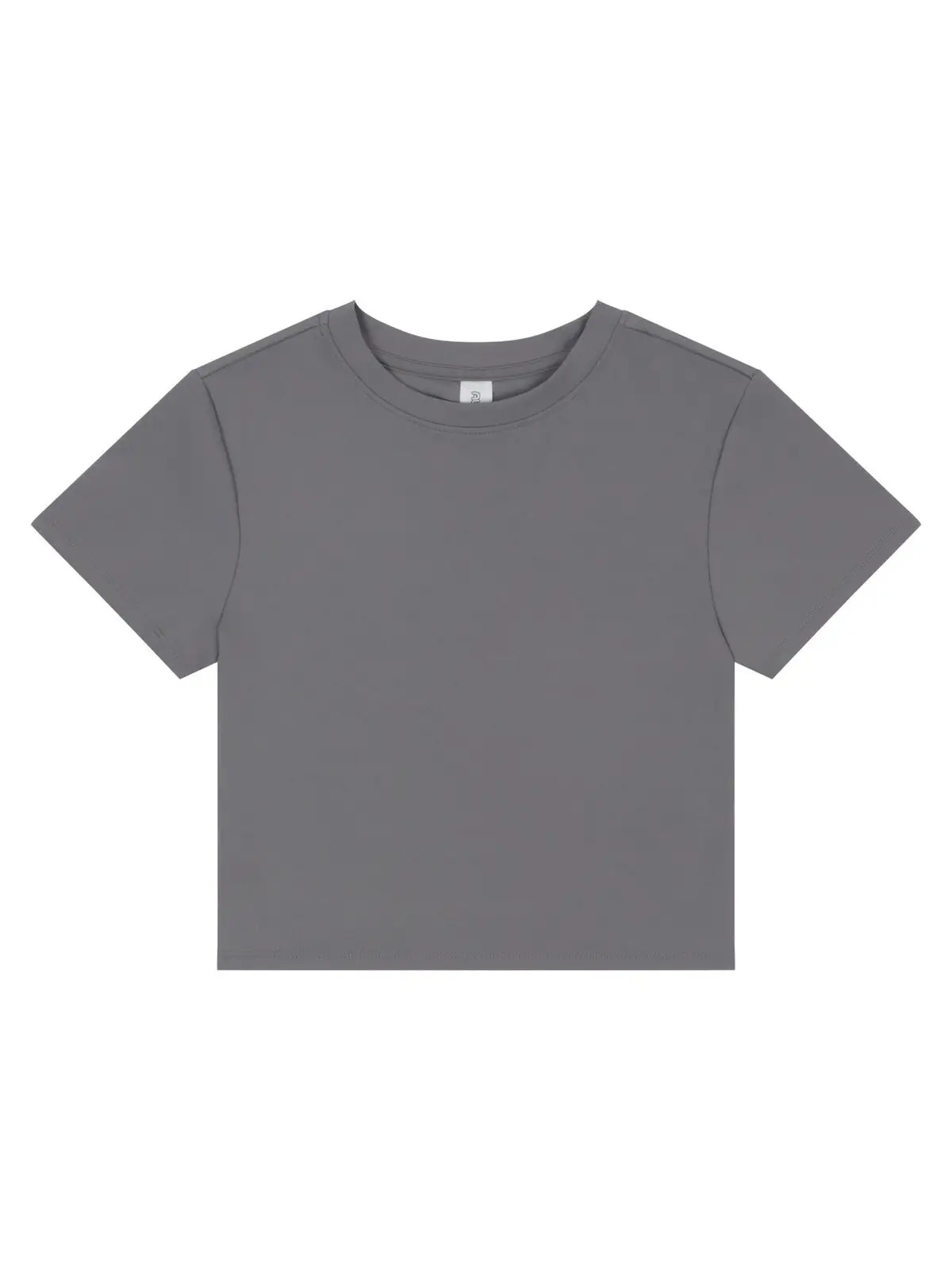 Camiseta corta reciclada para mujer - PLG - Platinum Grey