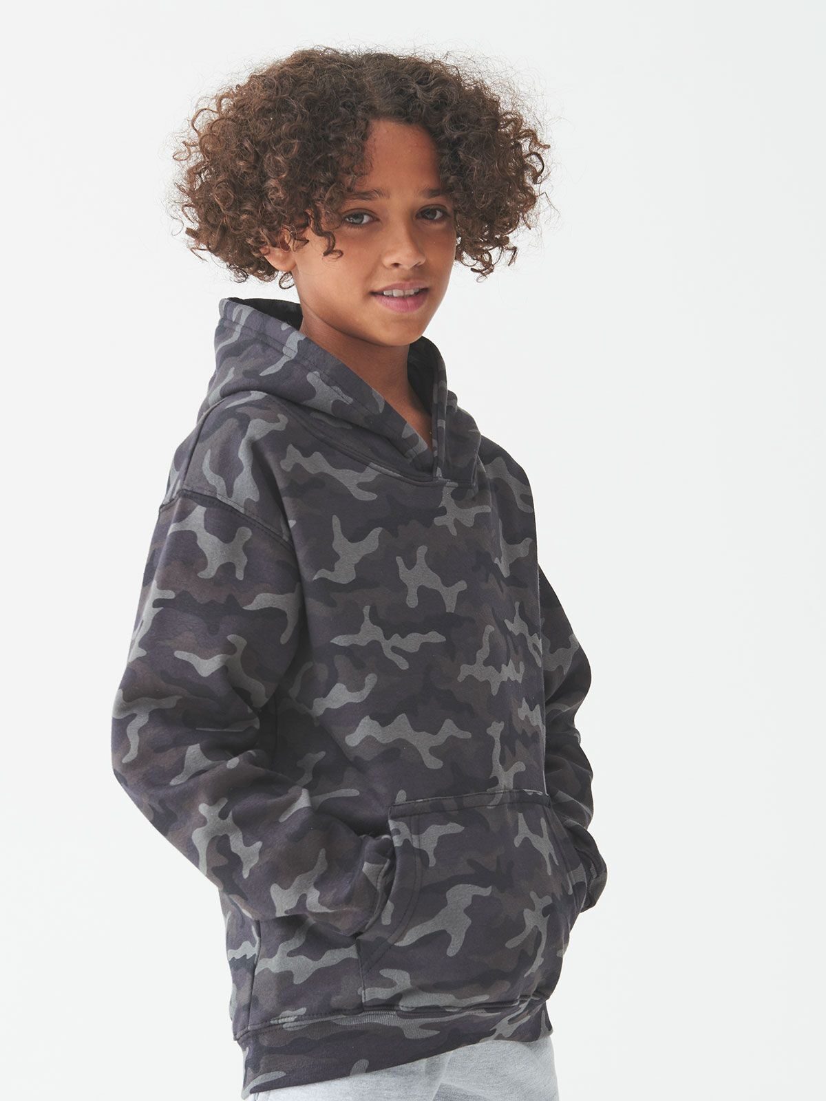 Sudadera con capucha de camuflaje para niños
