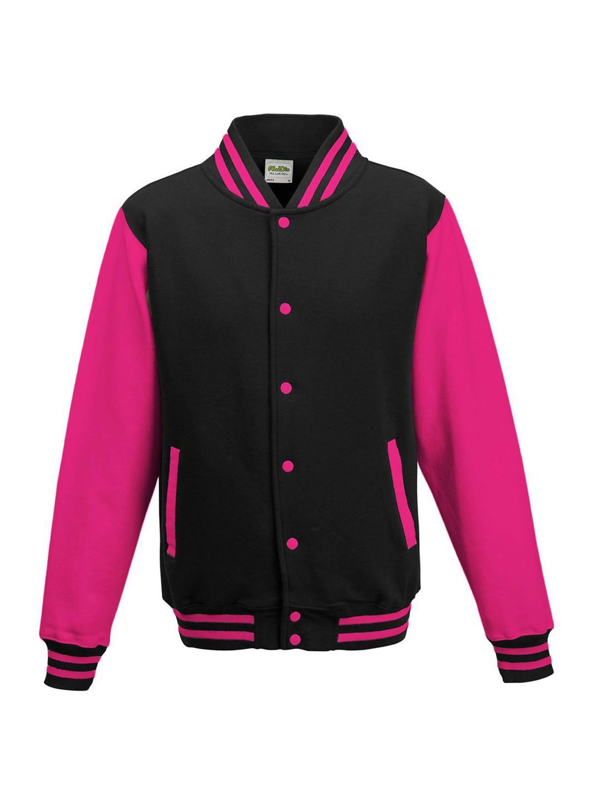 Chaqueta universitaria - JBL-HPK - Negro azabache-Rosa intenso