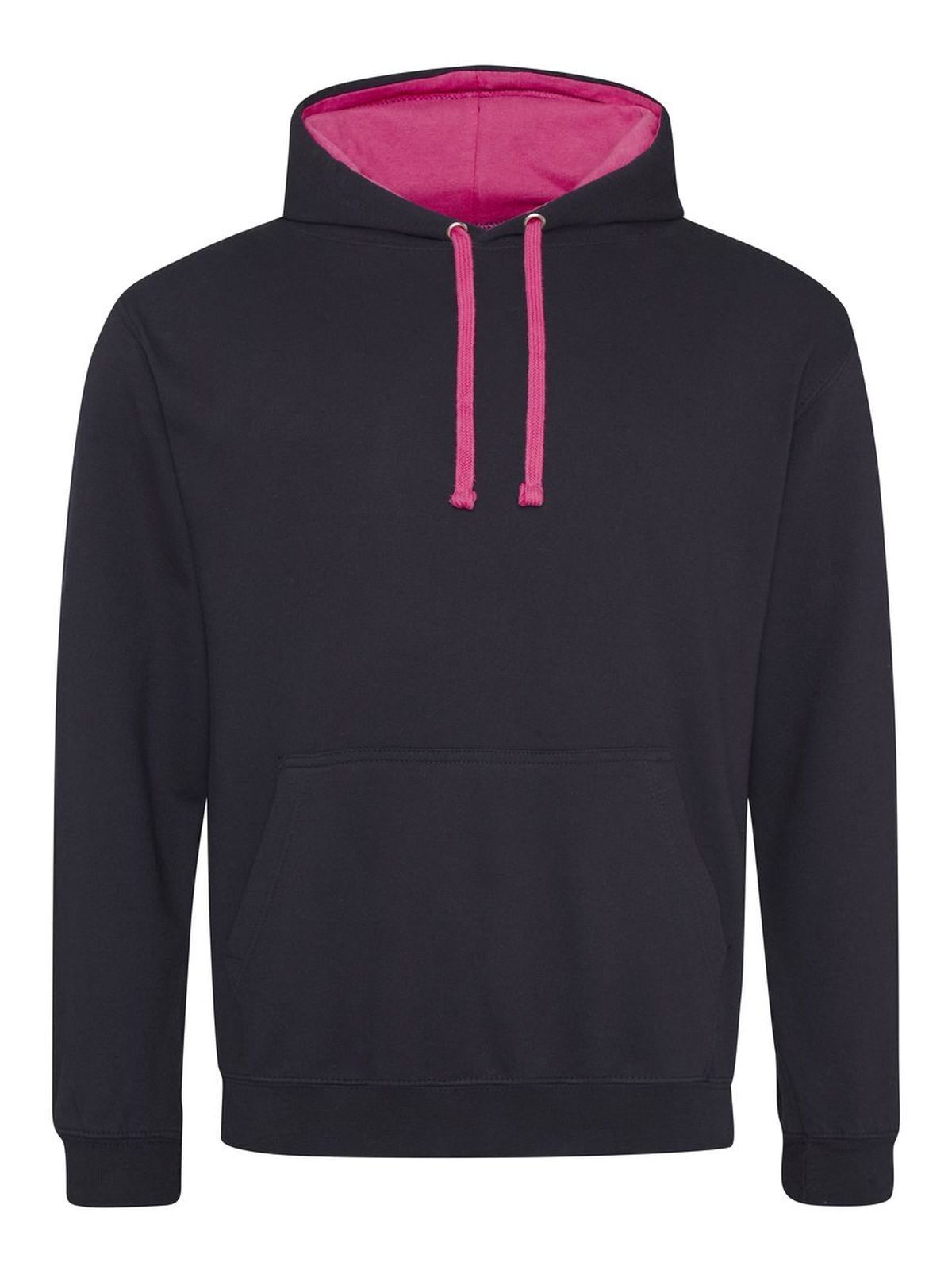 Sudadera con capucha estilo universitario - JBL - Negro azabache-Rosa intenso