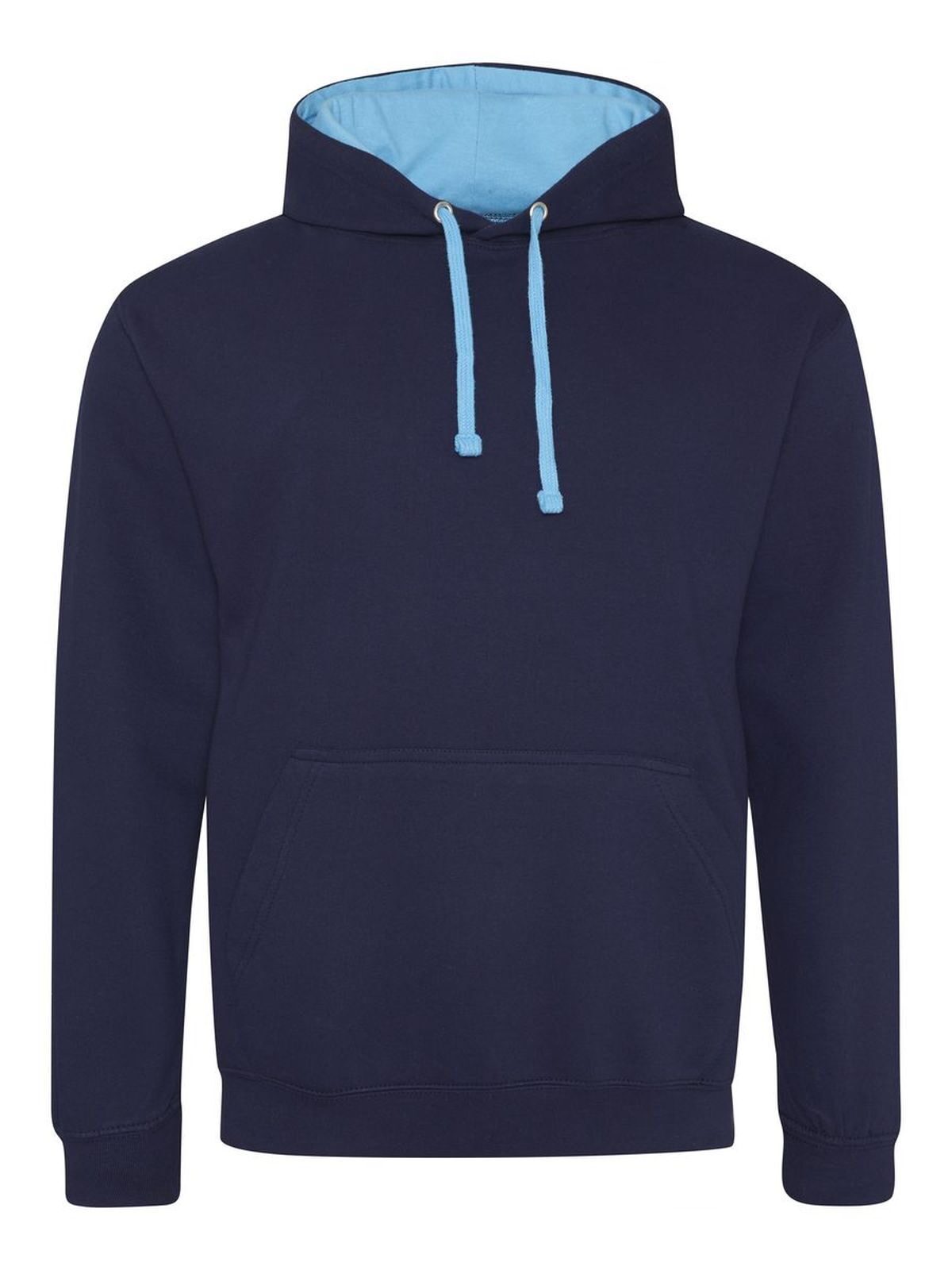 Sudadera con capucha estilo universitario - OXN - Azul marino-azul hawaiano