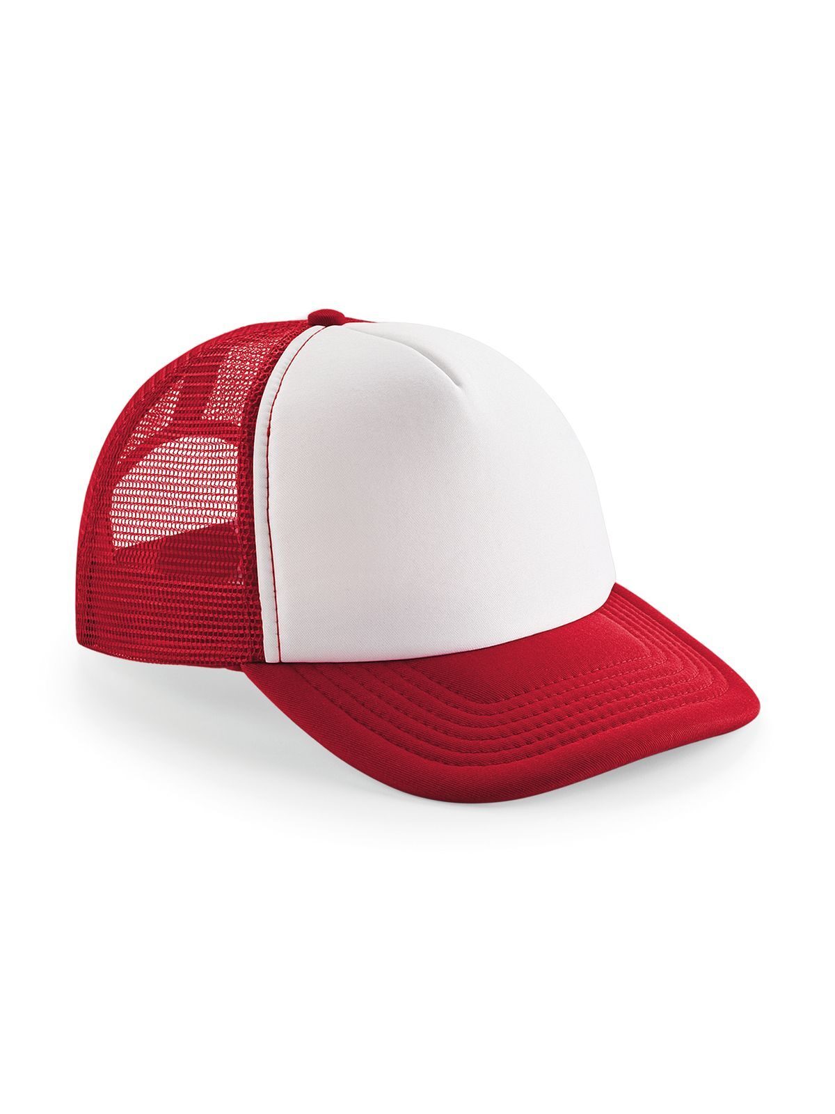 Gorra de camionero vintage con cierre ajustable - Rojo/blanco clásico